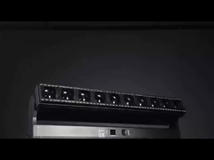 고 밝기 LED 이동 머리 바 세탁 빛 10X60W 4 in 1 빛 덩어리